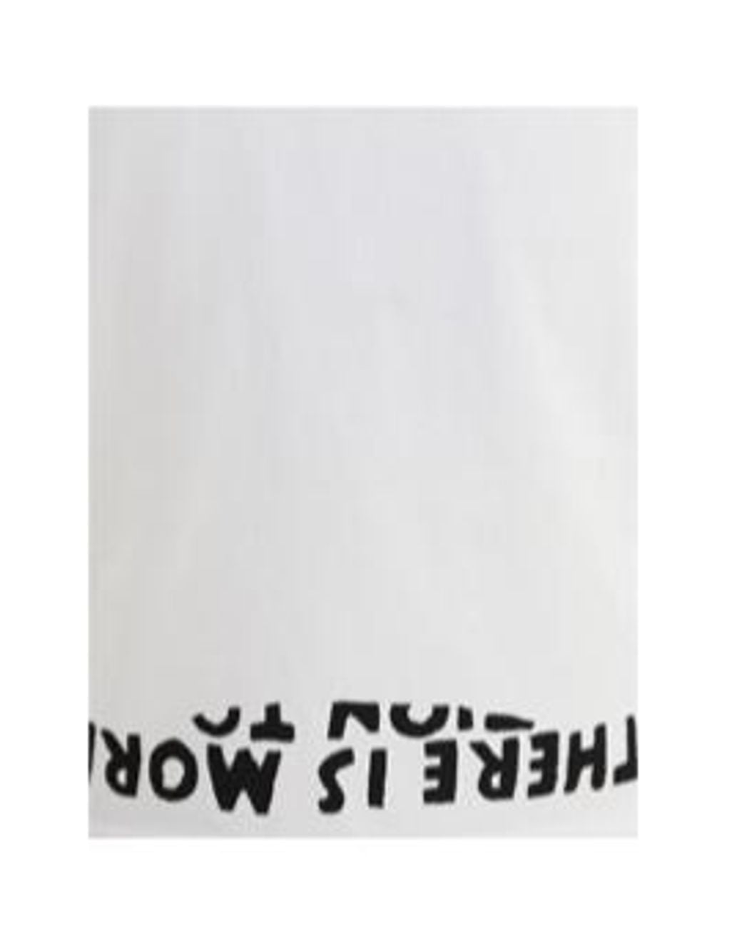 MM6 by Maison Margiela White V-Neck Sida T-Shirt