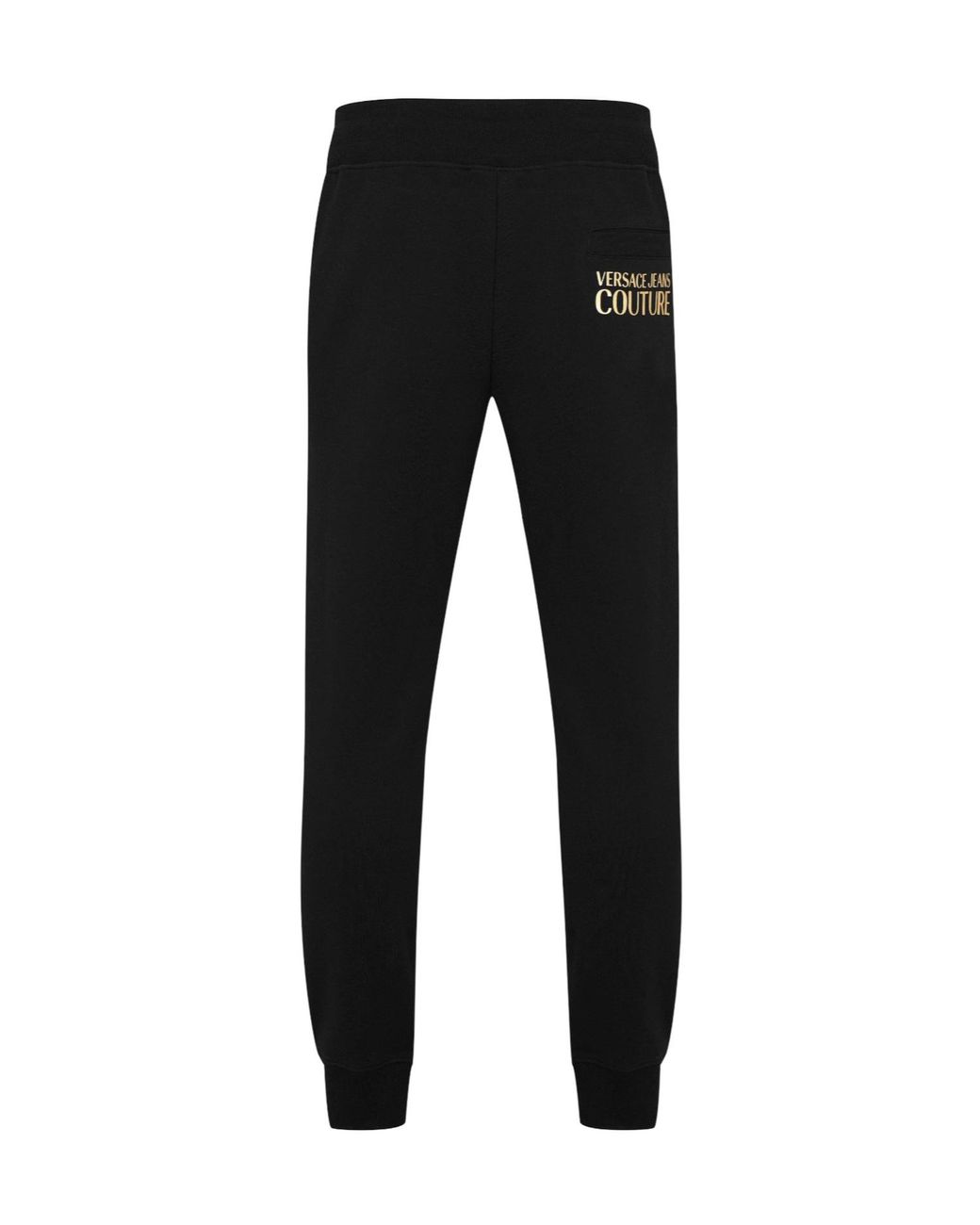 Versace Jeans Black Lightweight Cotton Sweatpants for men