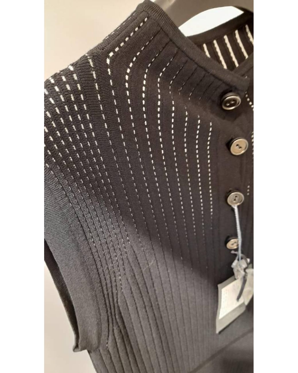 Max Mara Black Sleeveless Vest