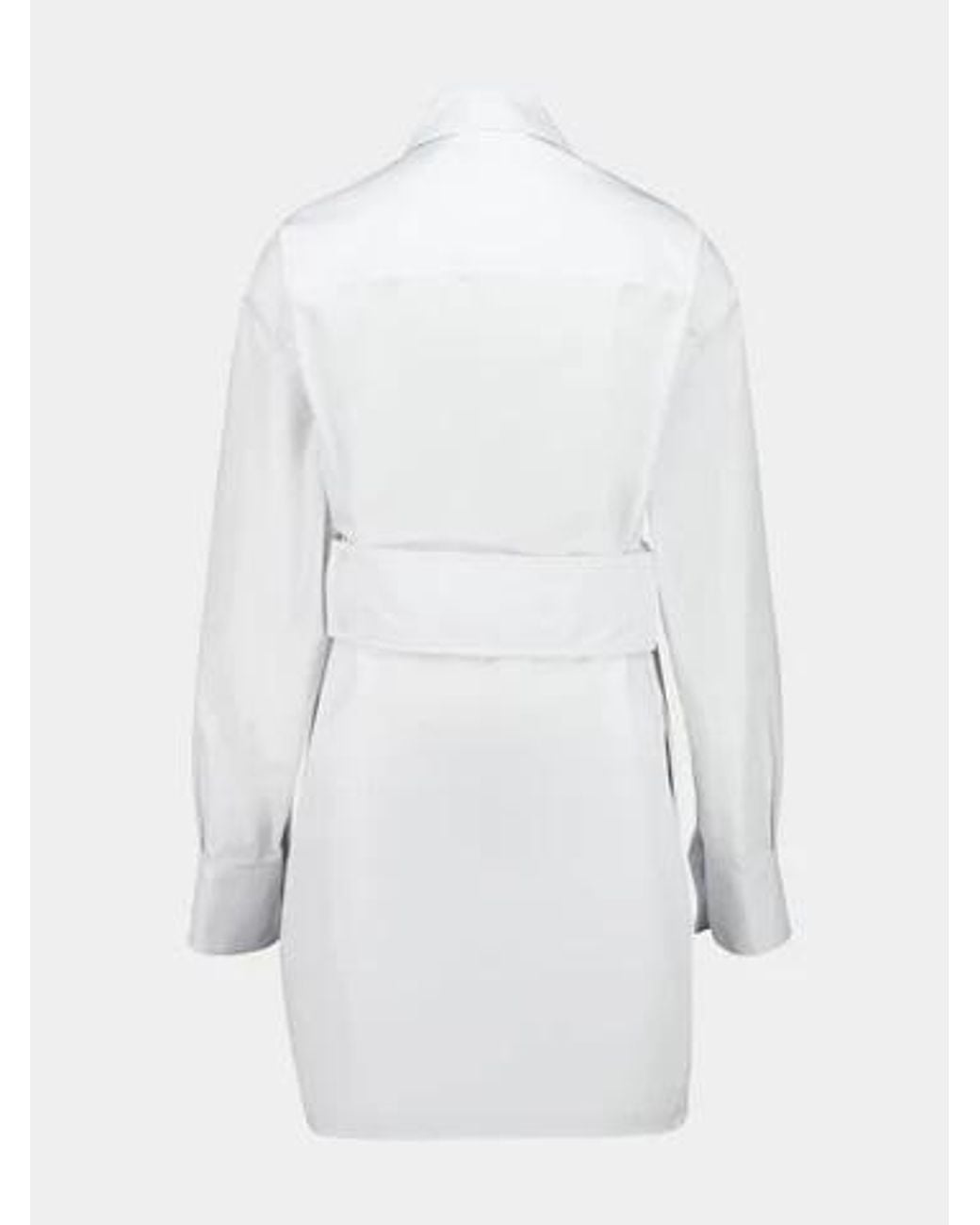 Courreges White Button-Up Mini Dress