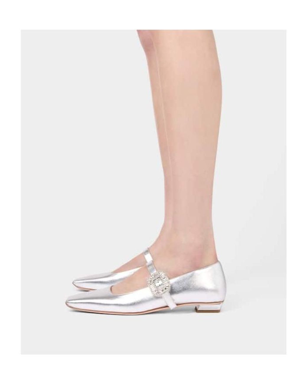 Roger Vivier White Belle Vivier Mary Jane Shoes