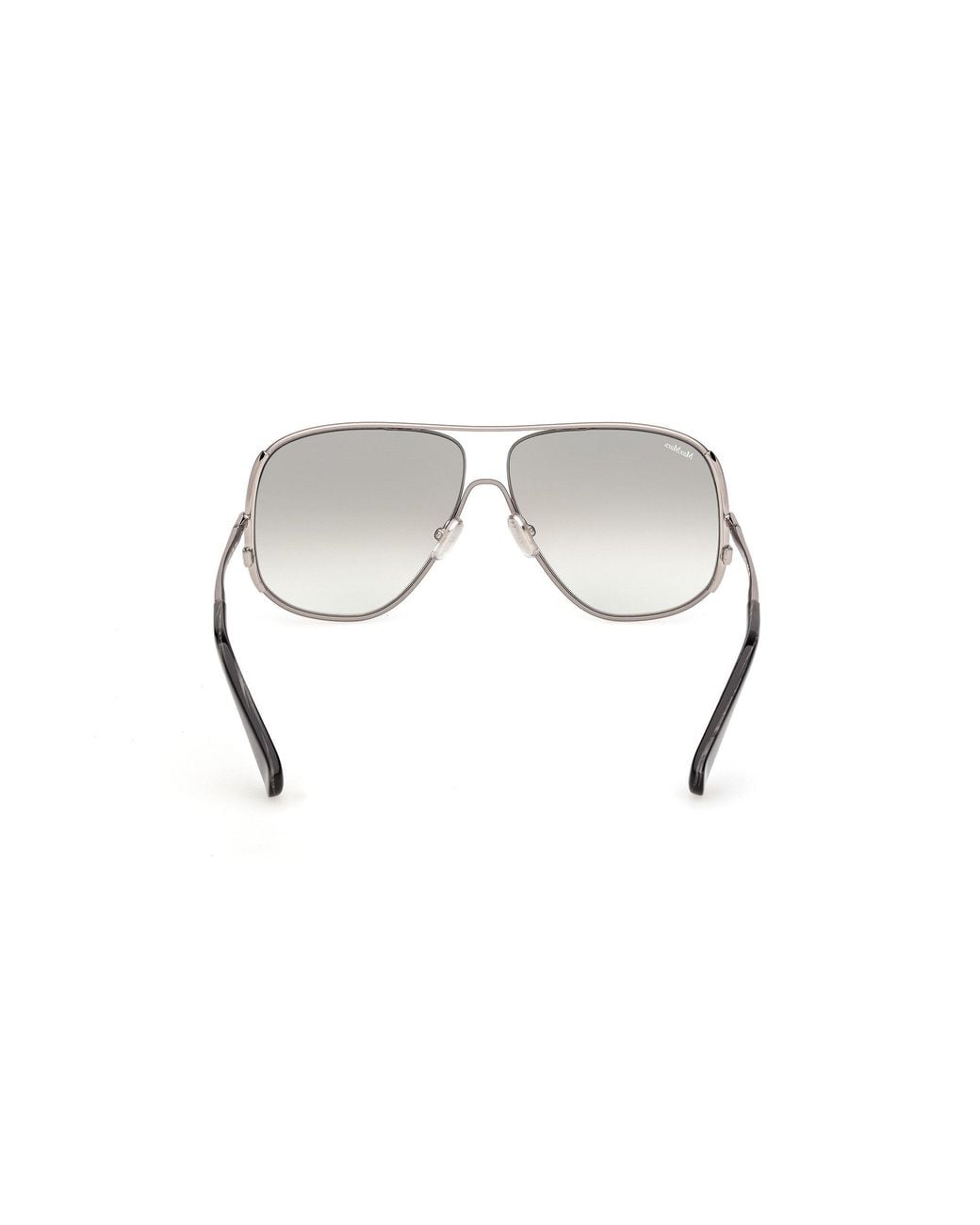 Max Mara White Shield Frame Sunglasses