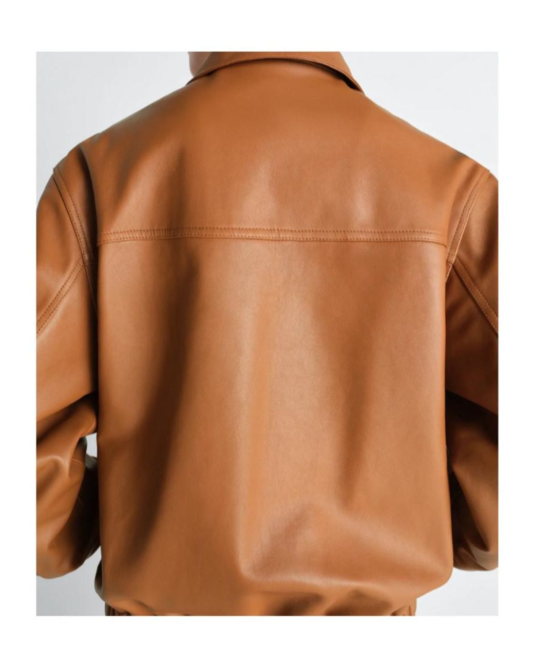 Lemaire Brown Multipocket Leather Jacket for men
