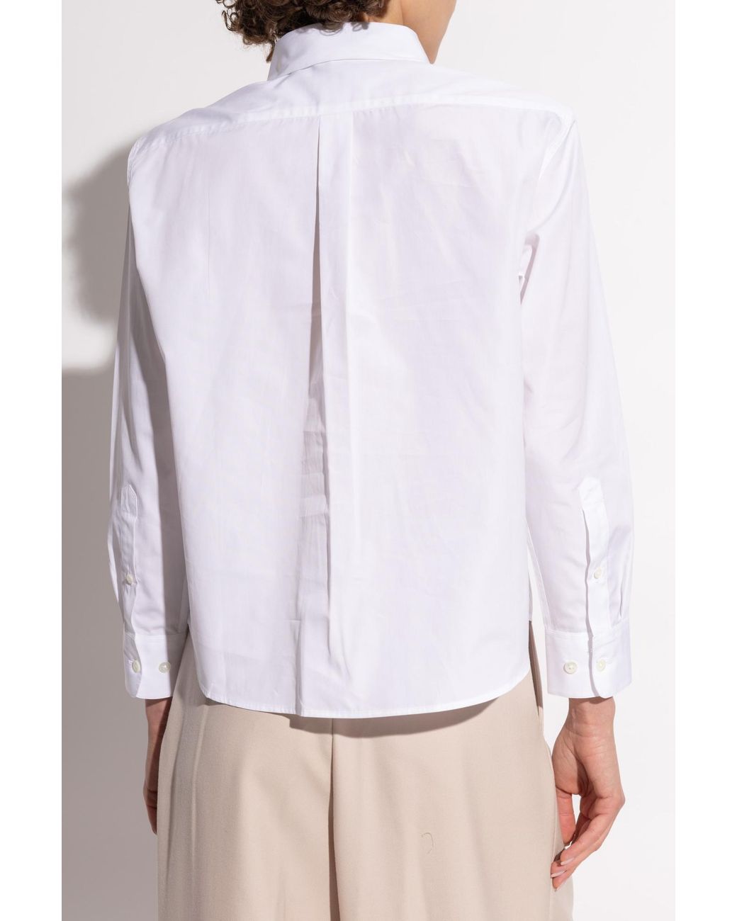 Dries Van Noten White Long-Sleeved Shirt