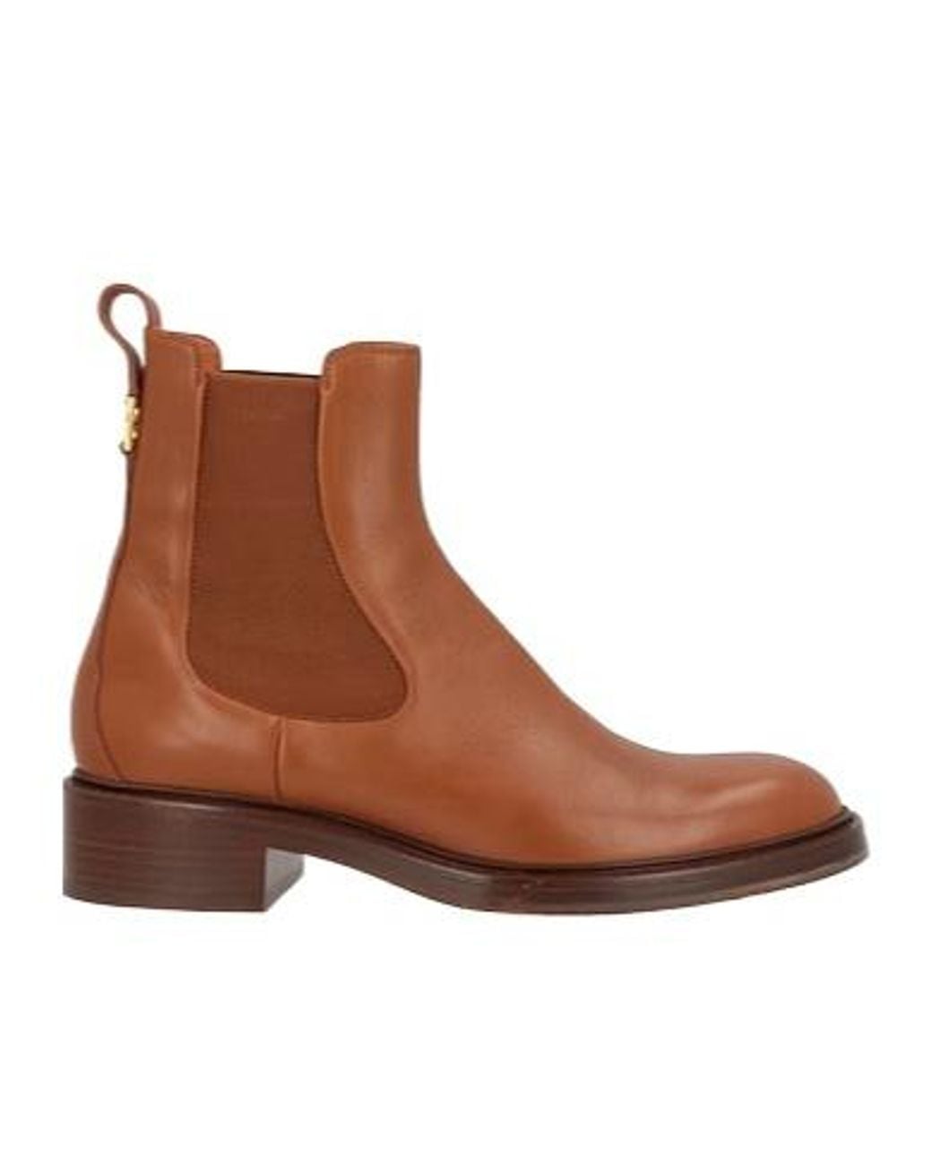 Chloé Brown Minimalist Chelsea Boots