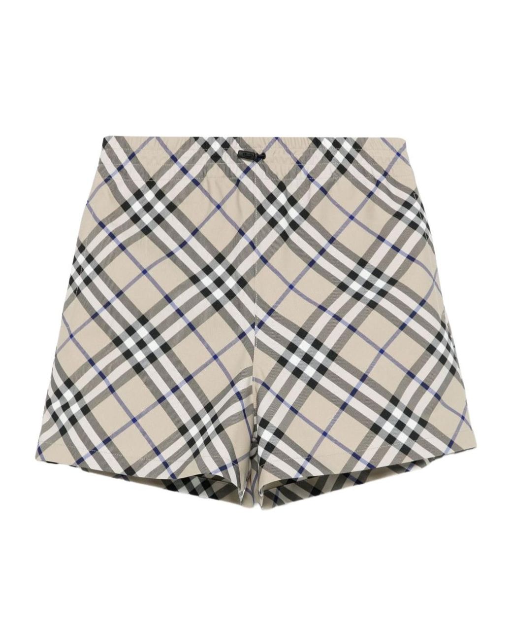 Burberry Gray Check Deck Shorts