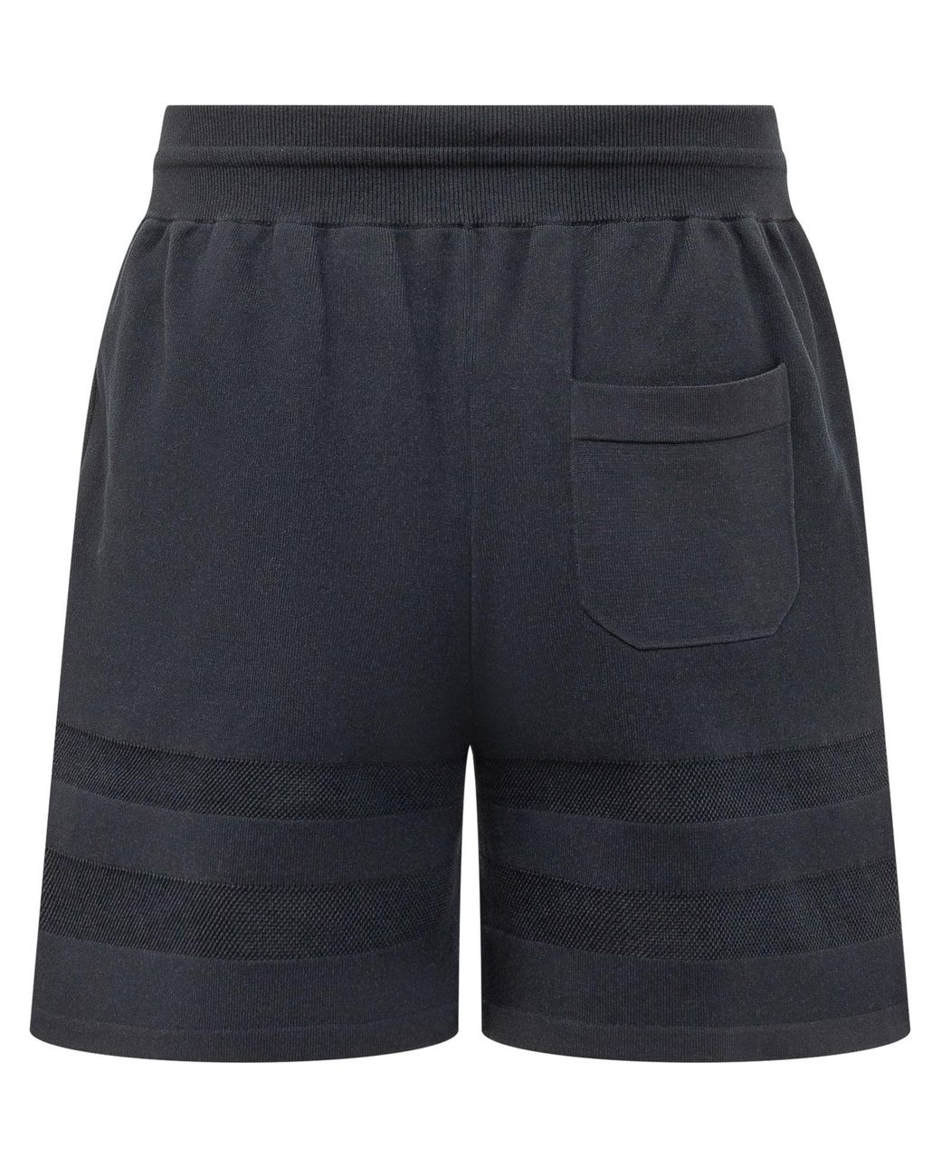 Givenchy Blue Logo Panel Drawstring Shorts for men