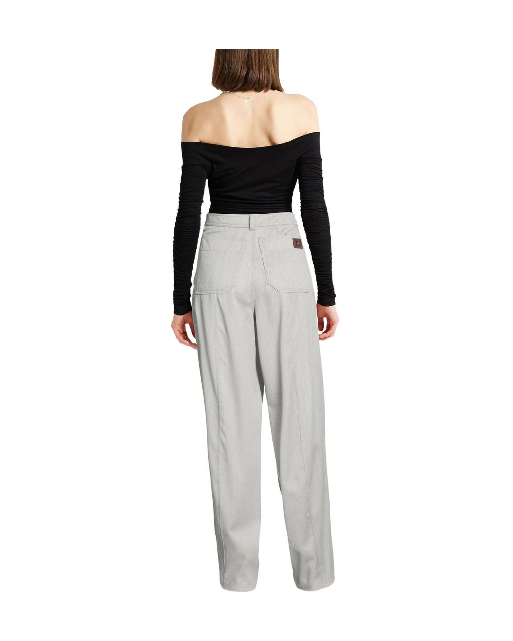 Max Mara Gray Casual Trousers