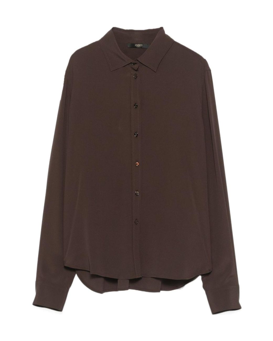 Seventy Brown Classic Button-Up Shirt