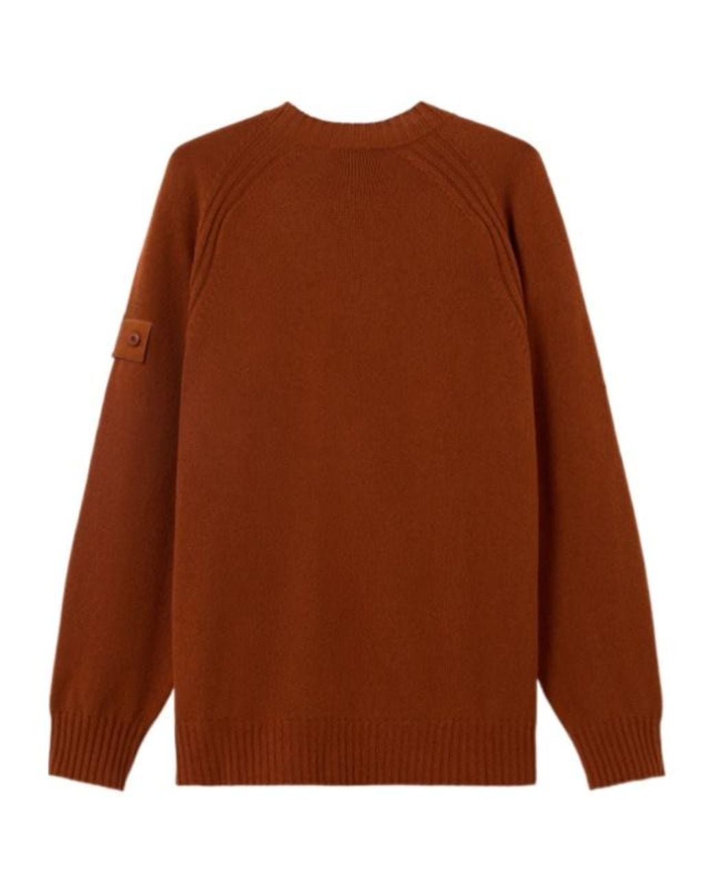 Stone Island Brown Regular-Fit Crewneck Jumper With Raglan Sleeves for men