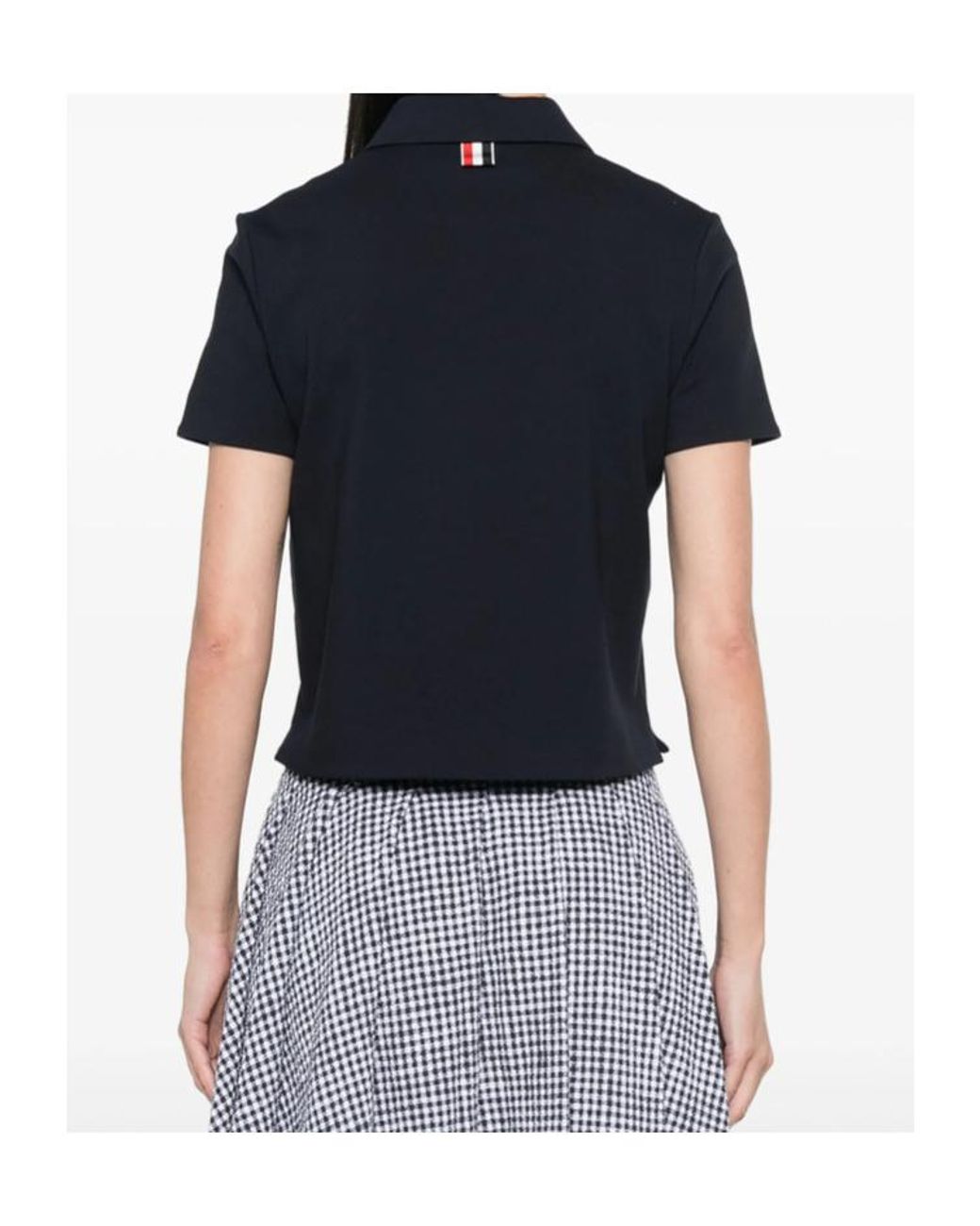 Thom Browne Black Compact Milano Polo Shirt