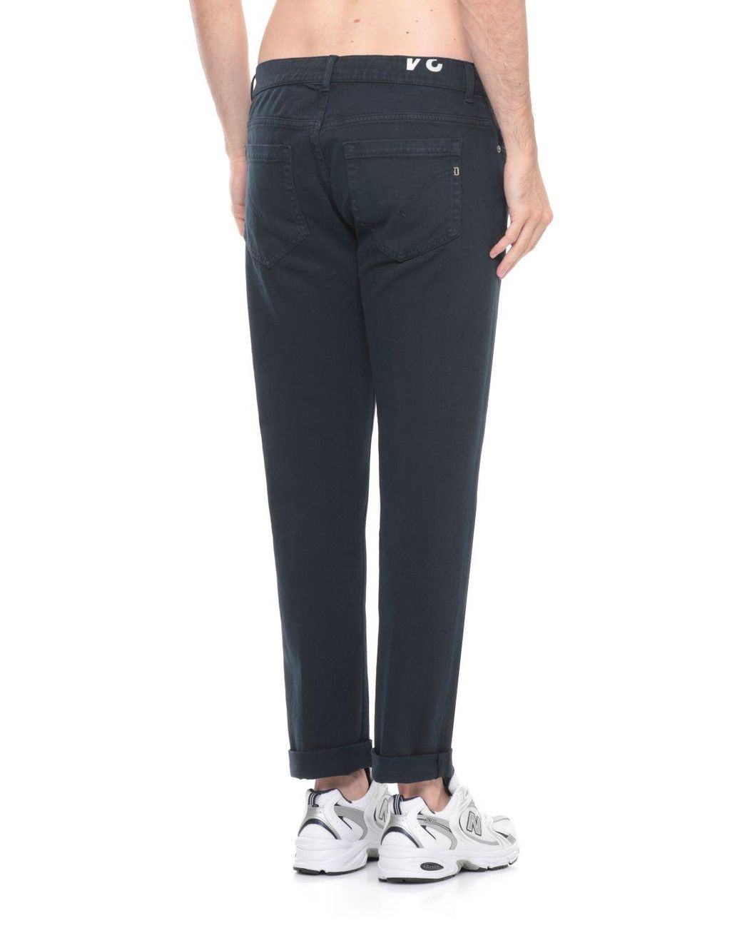 Dondup Blue Turn-Up Hem Jeans for men