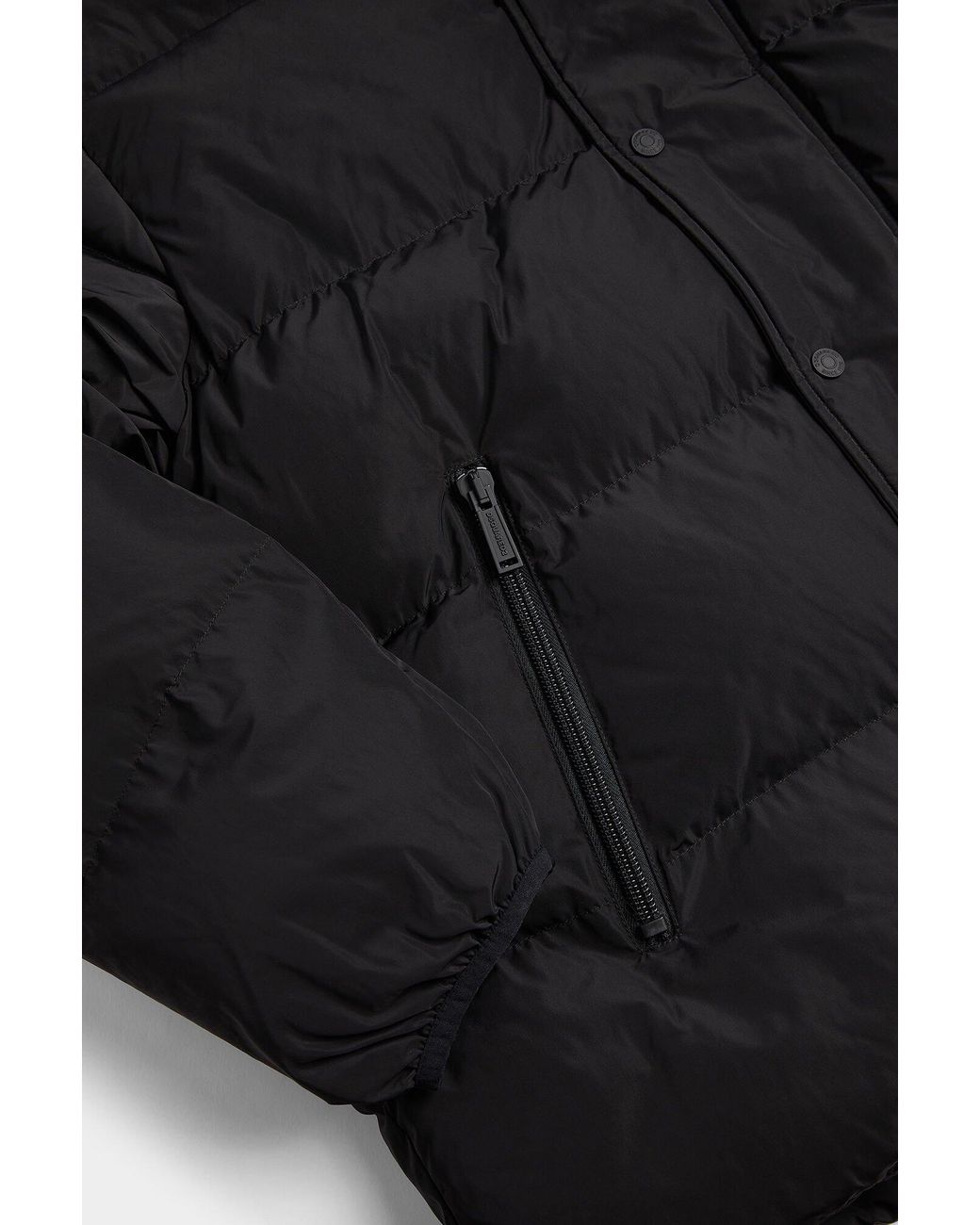 DSquared² Black Quilted Long-Sleeve Cotton Jacket for men