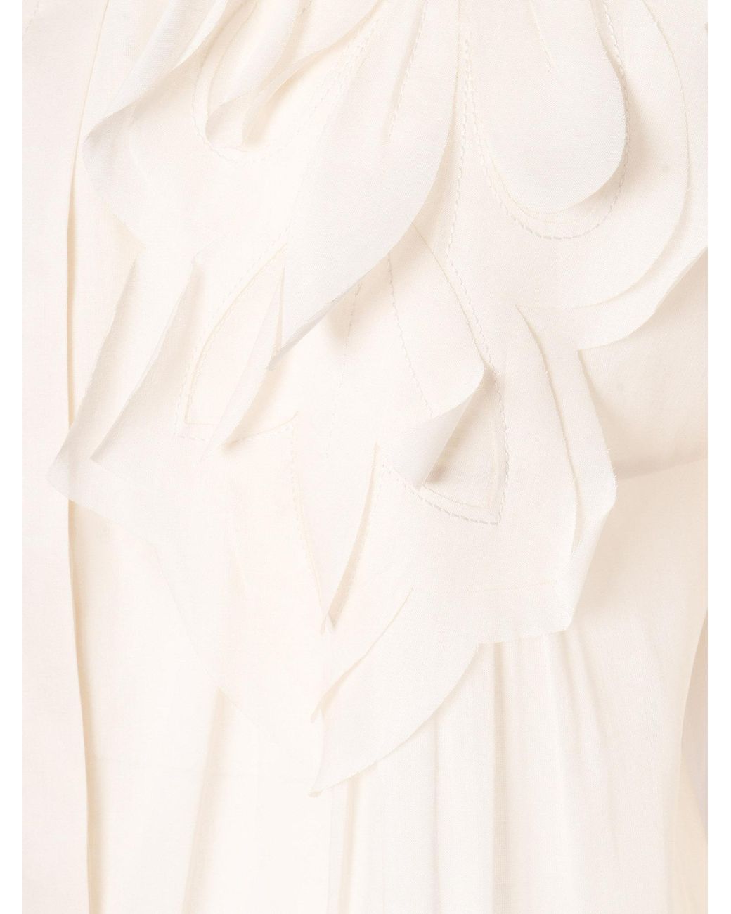 Alberta Ferretti White Long Sleeve Shirt