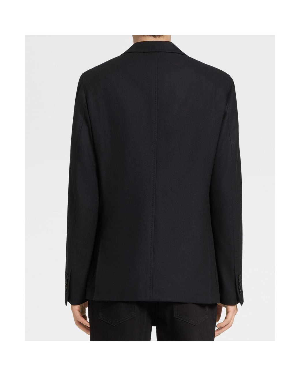 Zegna Blue Trofeo Wool Cashmere Blazer for men