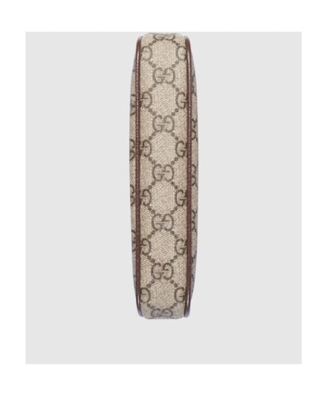 Gucci Gray Ophidia Monogrammed Mini Bag
