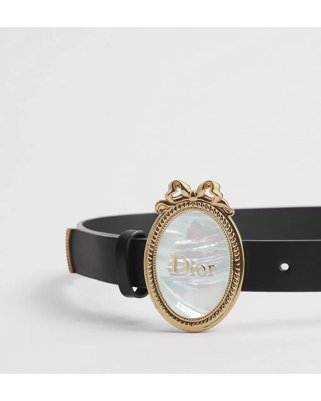 Dior Black Médaillon Belt