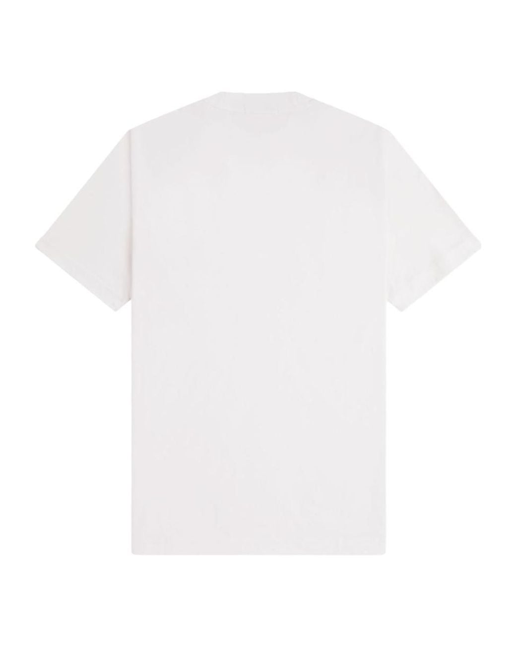 Fred Perry Logo Pocket T-Shirt in White for Men | Lyst