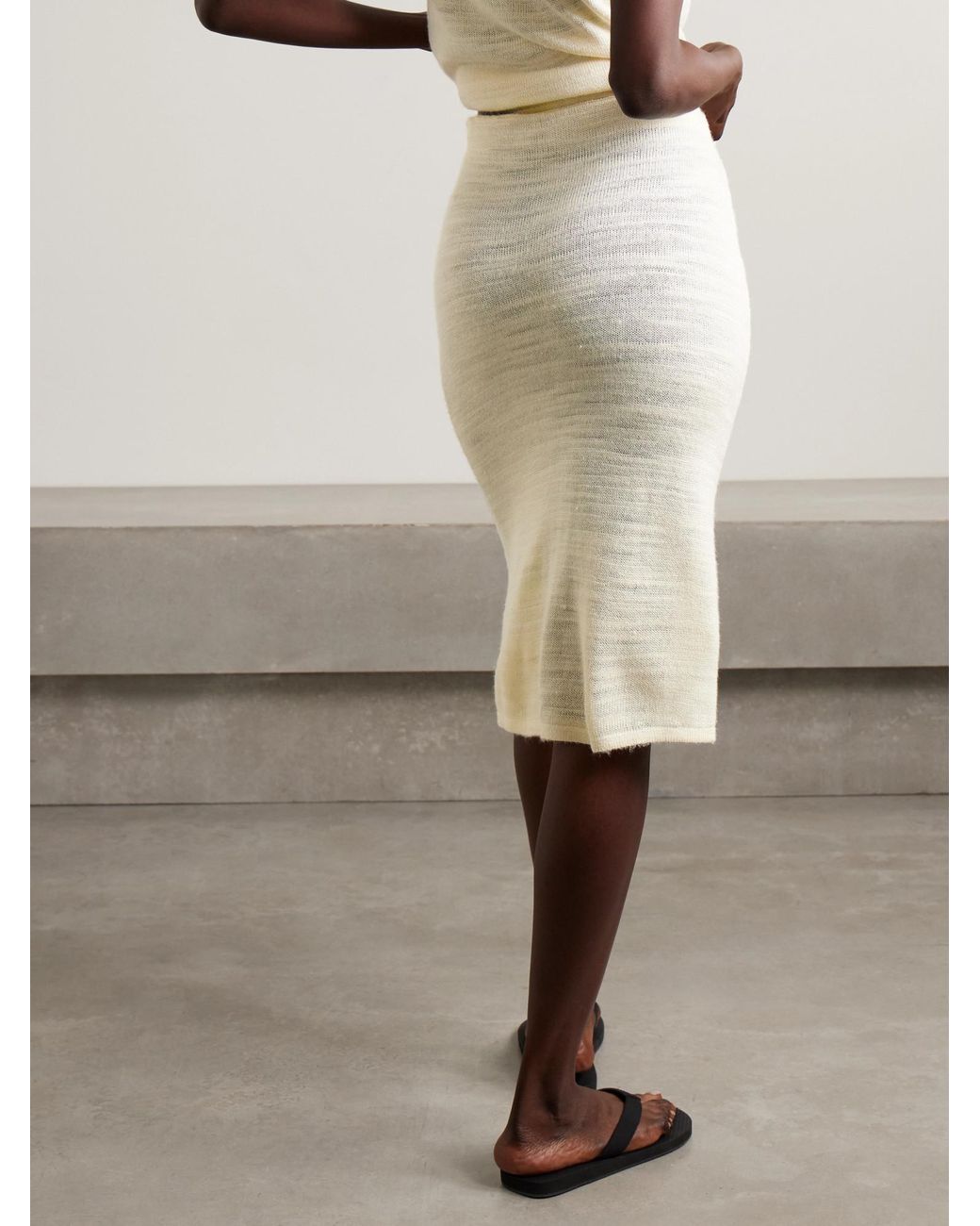 The Row Natural Jesto Midi Skirt