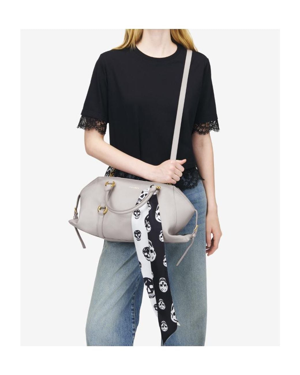 McQueen Metallic Farringdon Medium Tote Bag