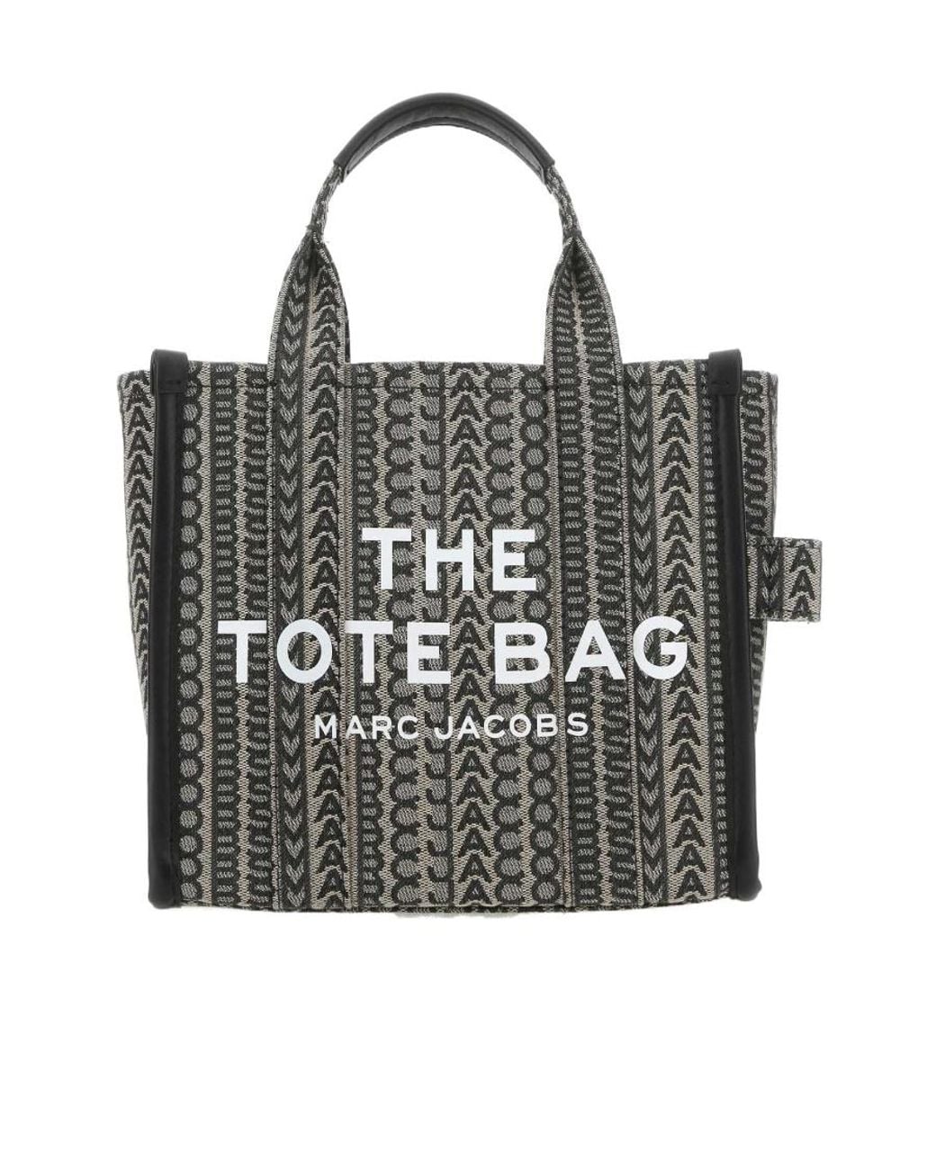 Marc Jacobs Black The Monogram Zipped Small Tote Bag