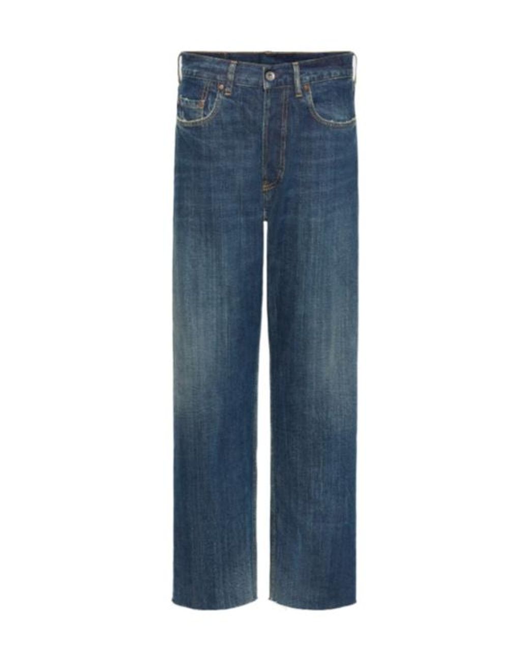 Maison Margiela Blue Straight-Leg Denim Jeans