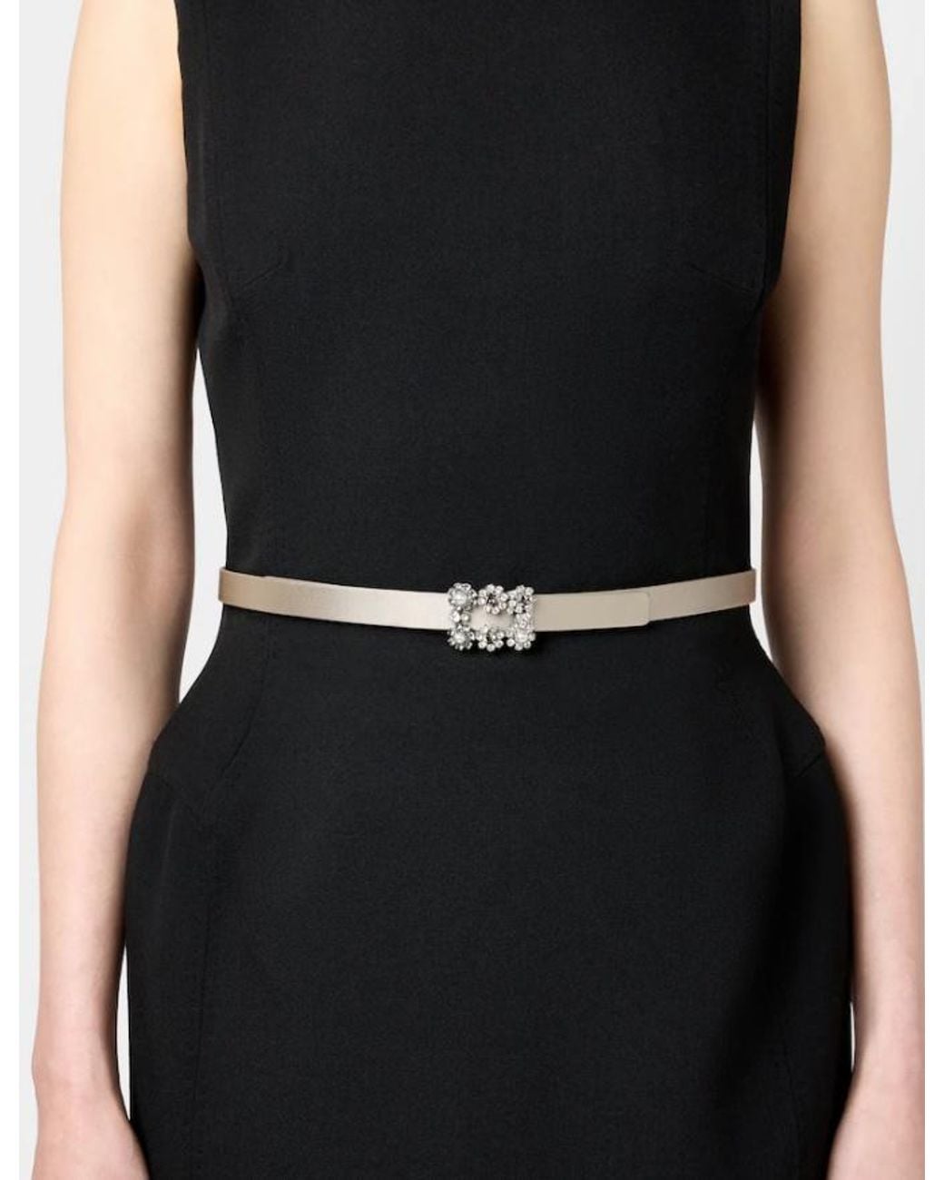 Roger Vivier White Efflorescence Belt