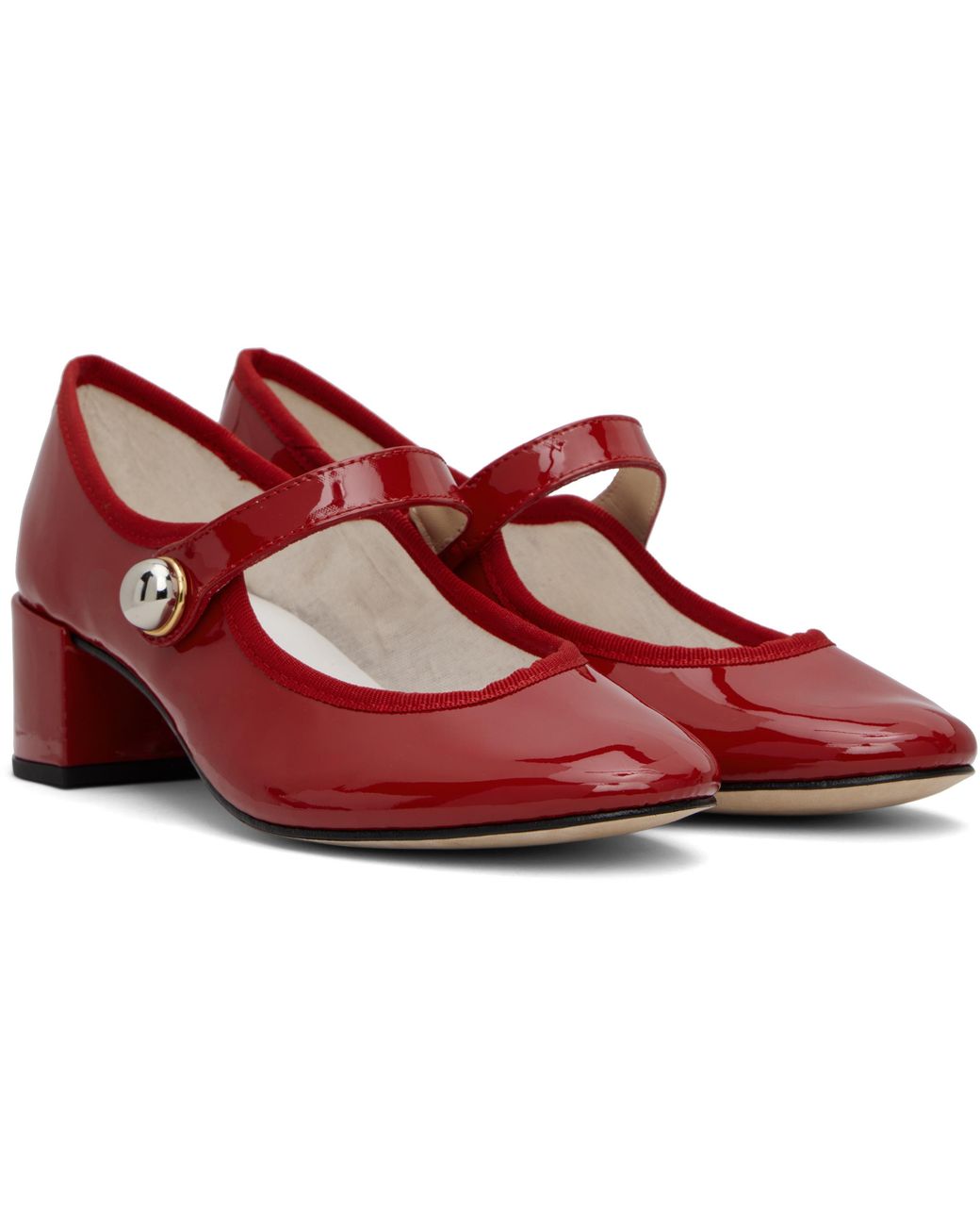 Repetto Red Fabienne Mary Jane High Heels
