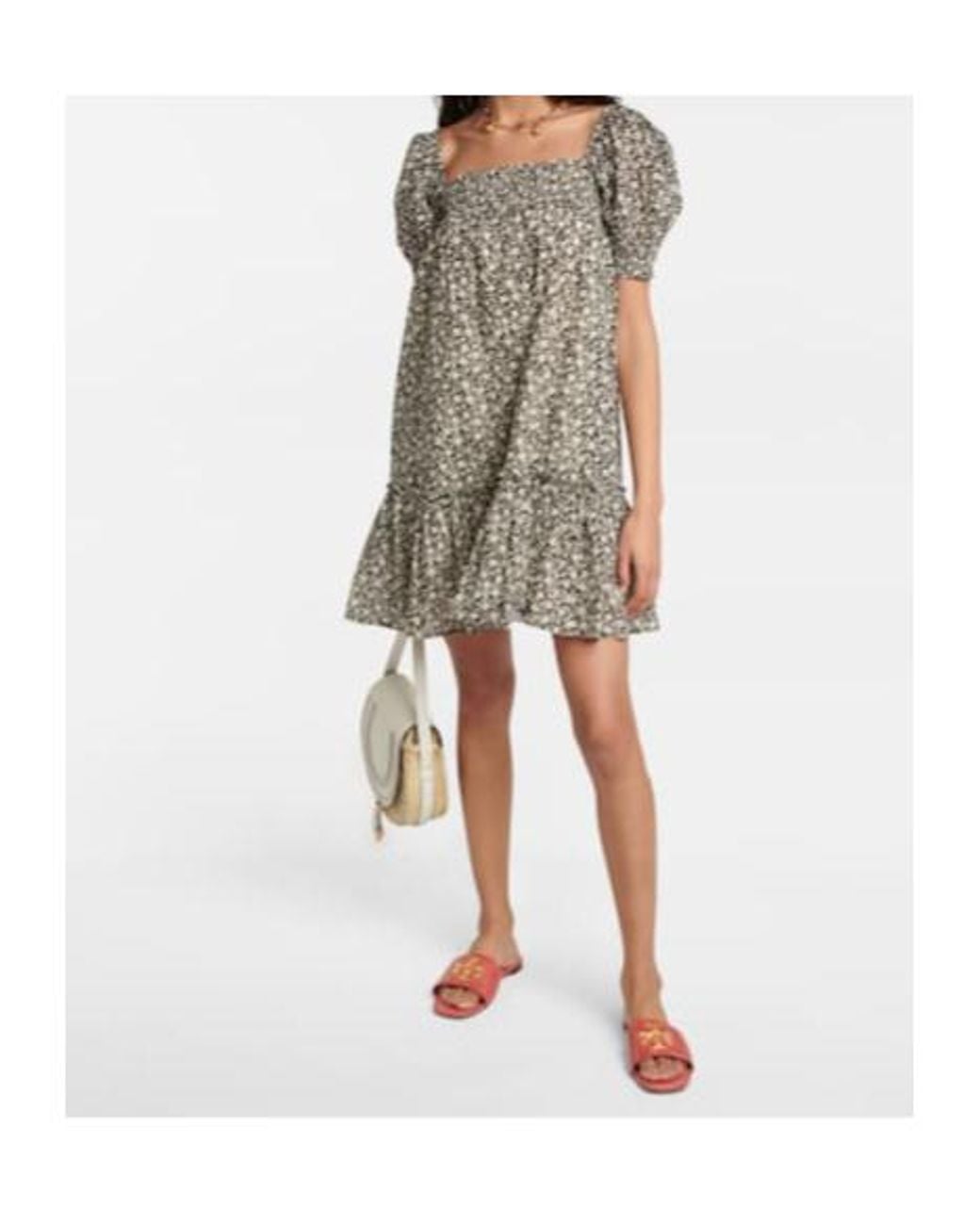 Tory Burch Multicolor Floral Smocked Minidress