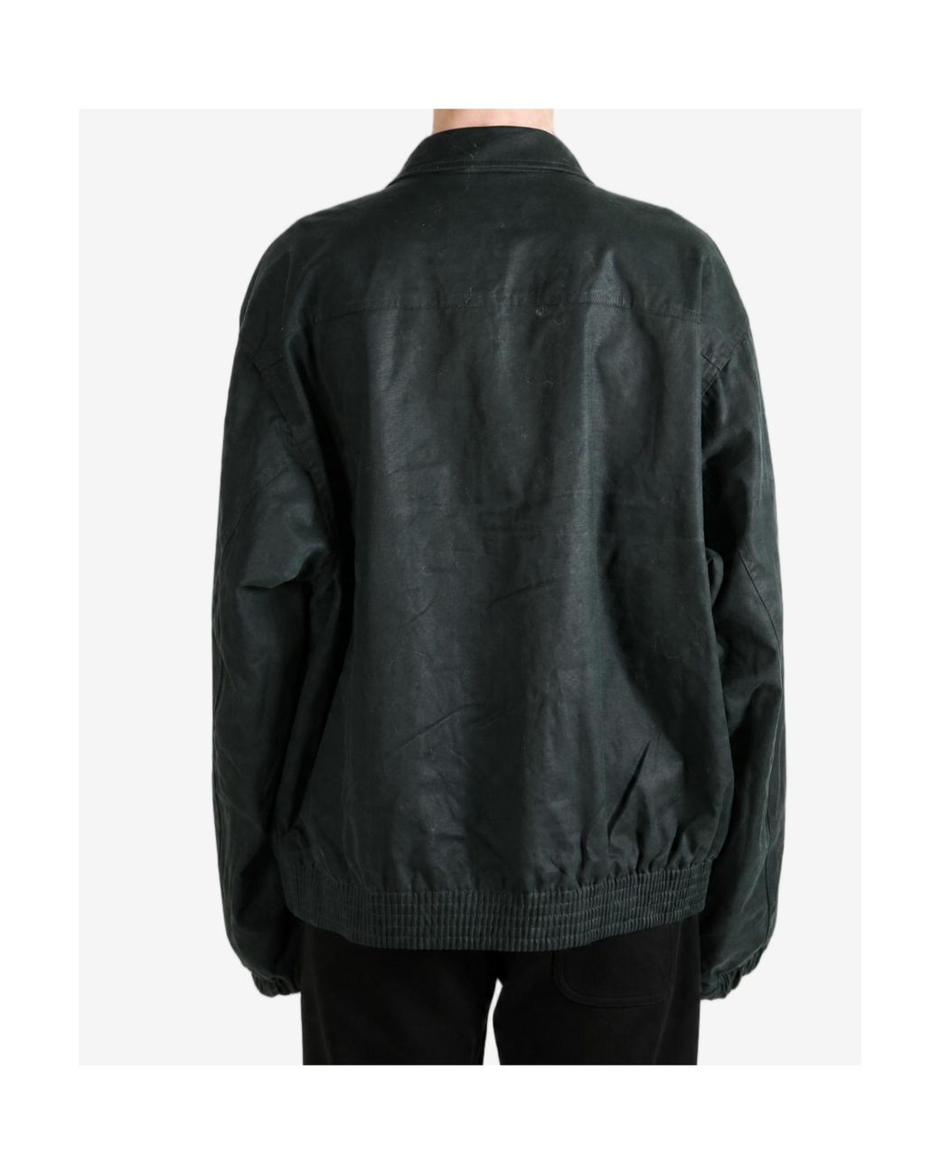 Roa Black Pilot Zip-Up Panelled Jacket for men