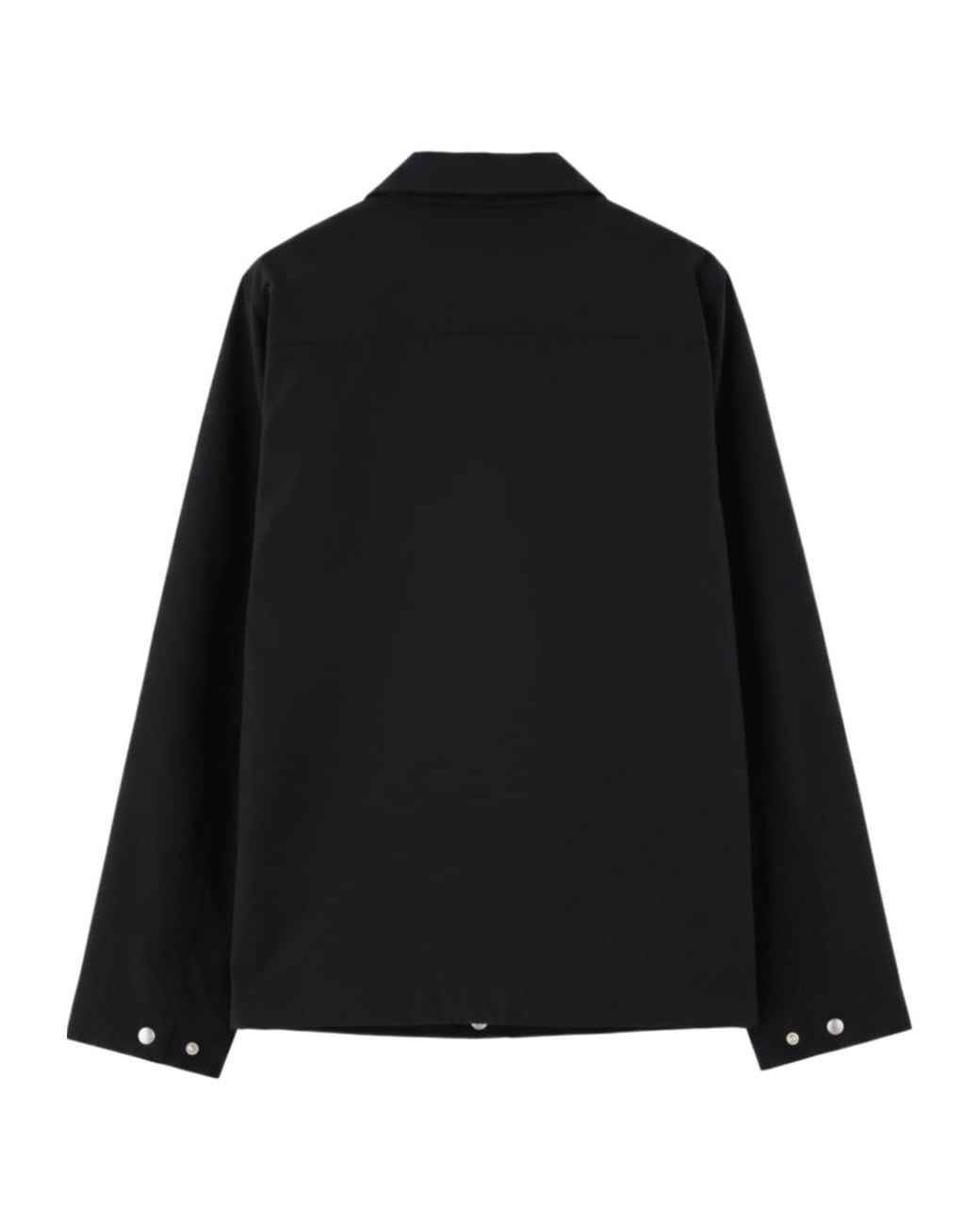 Herno Black Laminar Zip-Front Collared Jacket for men
