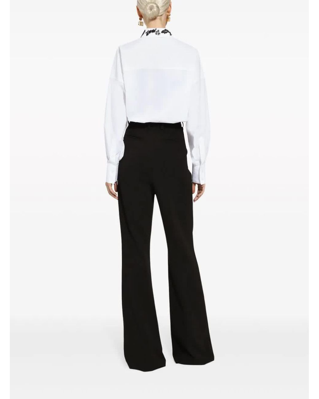 Dolce & Gabbana Black Flared Pants