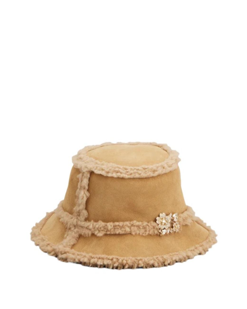 Roger Vivier Natural Floral Fisherman Hat