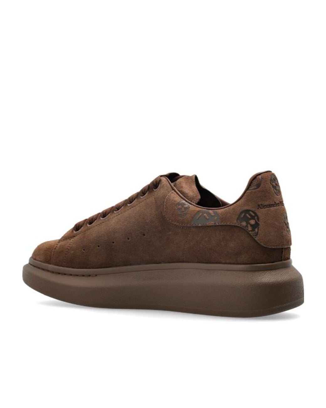 McQueen Brown Oversized Lace-Up Sneakers for men