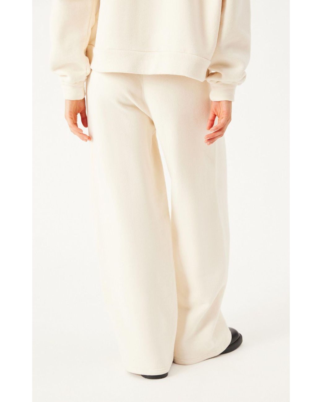 American Vintage White Athletic Pants With An Elastic Waistband