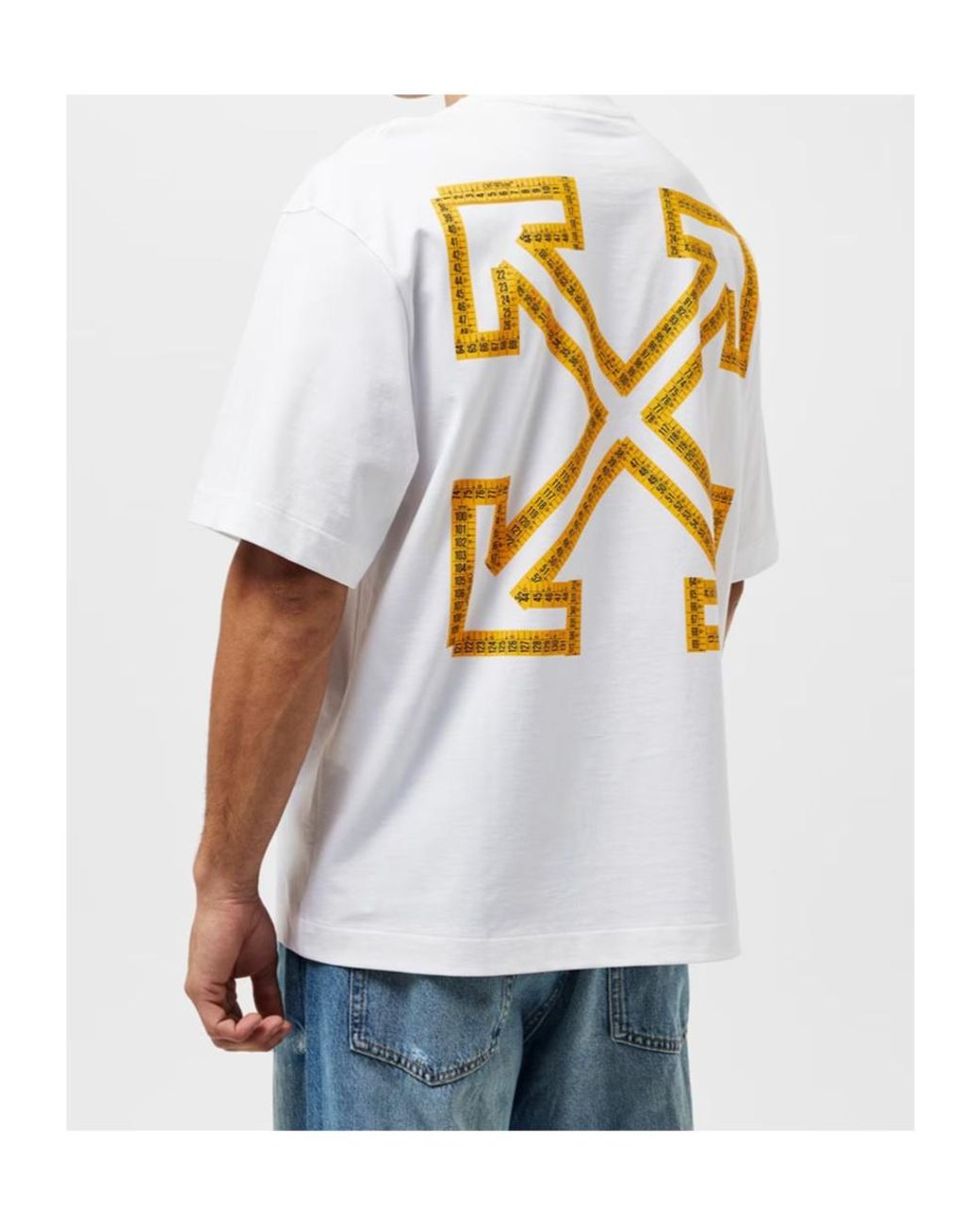 Off-White c/o Virgil Abloh White Logo Crew Neck T-Shirt for men