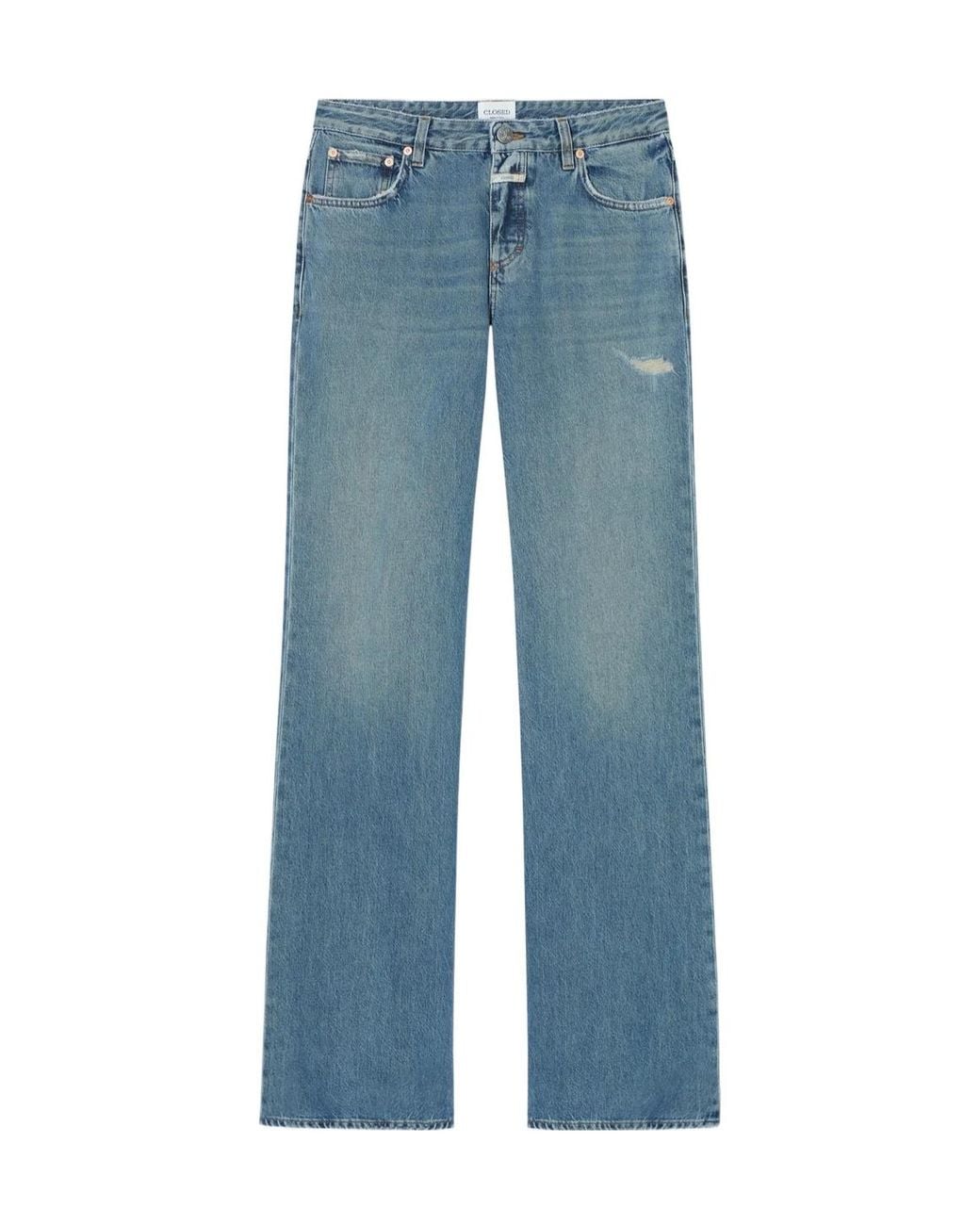 Closed Blue Distressed-Detail Jeans