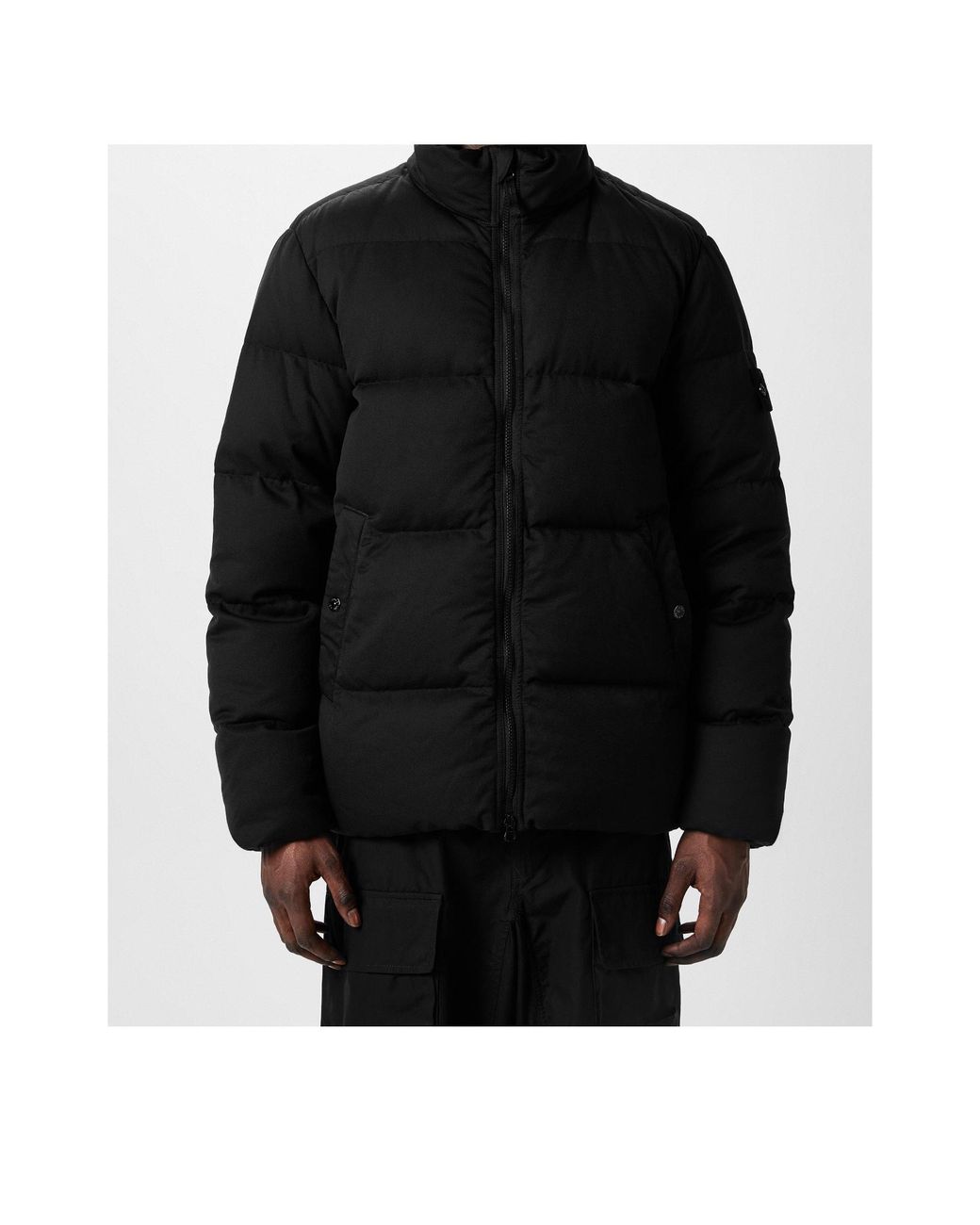 Stone Island Black Ghost Down Puffer Jacket for men
