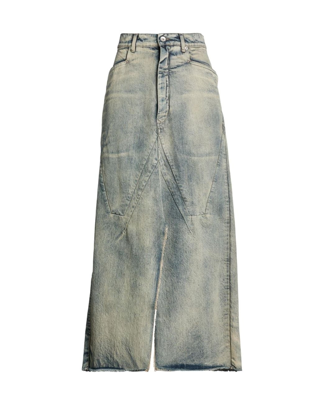 Rick Owens Gray Denim Skirts