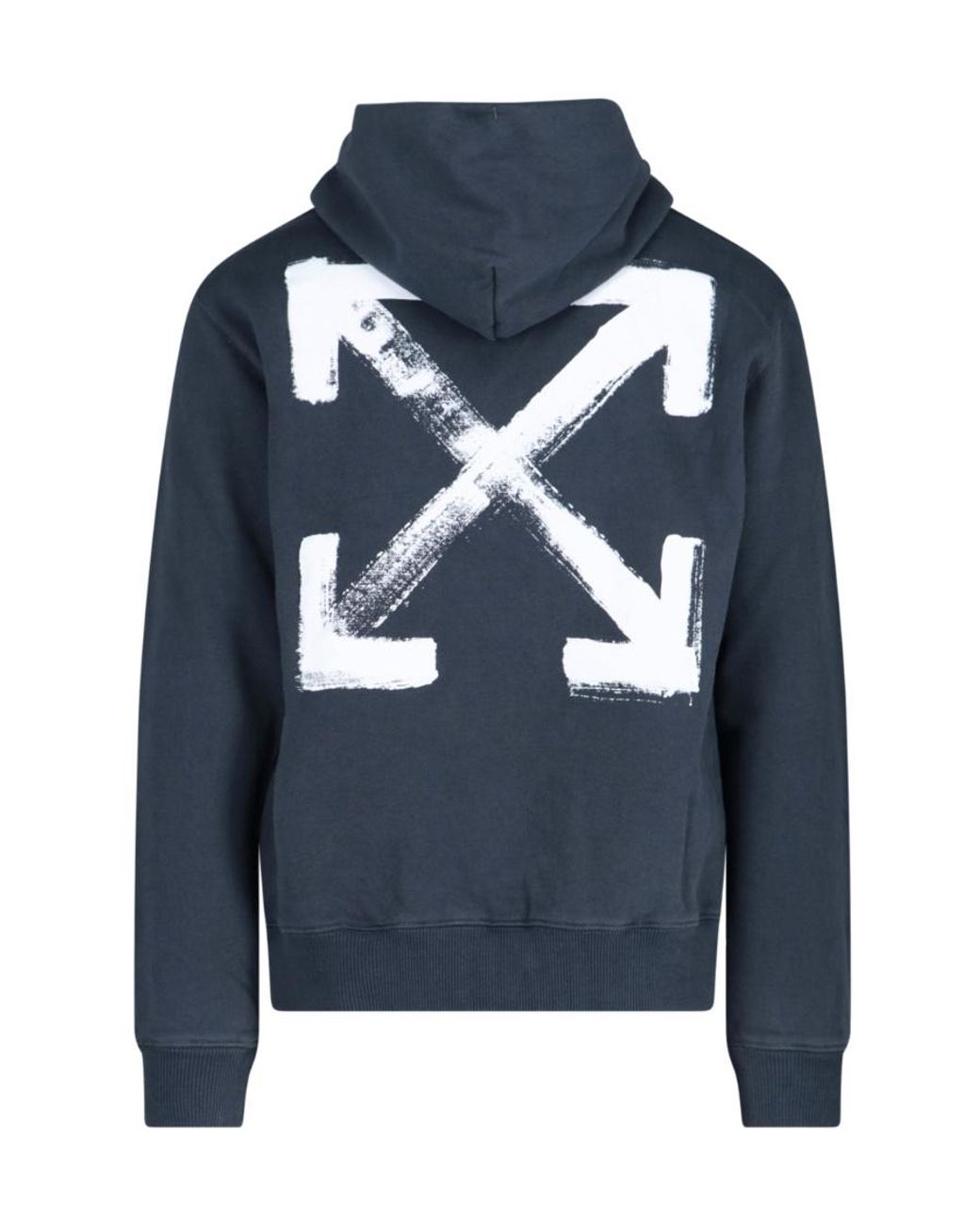 Off-White c/o Virgil Abloh Blue Arrows-Print Hoodie for men