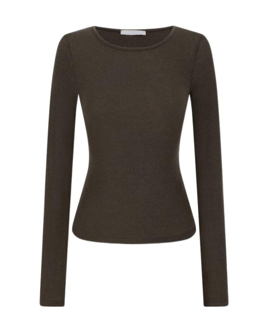 Amomento Brown Round T-Shirt