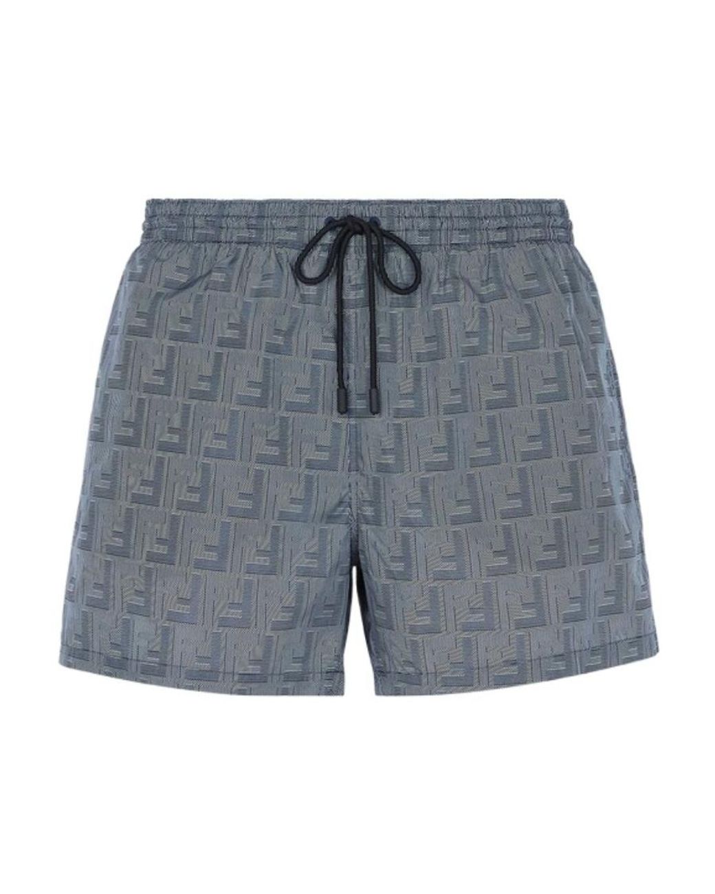 Fendi Blue Nylon Shorts for men
