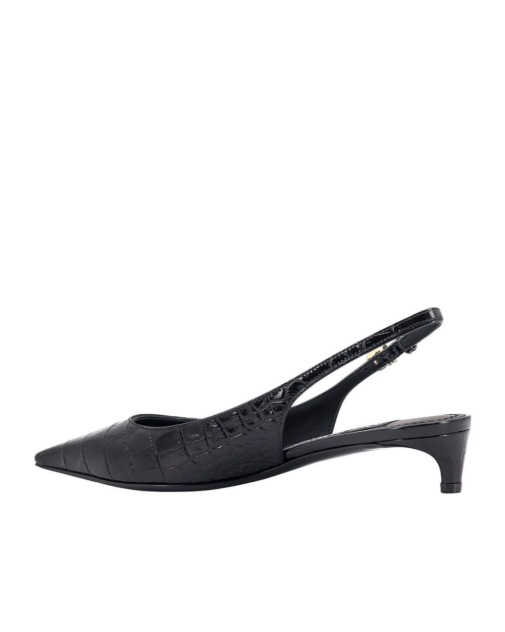 Dolce & Gabbana Multicolor Logo Appliqué Pointed-Toe Slingback Pumps