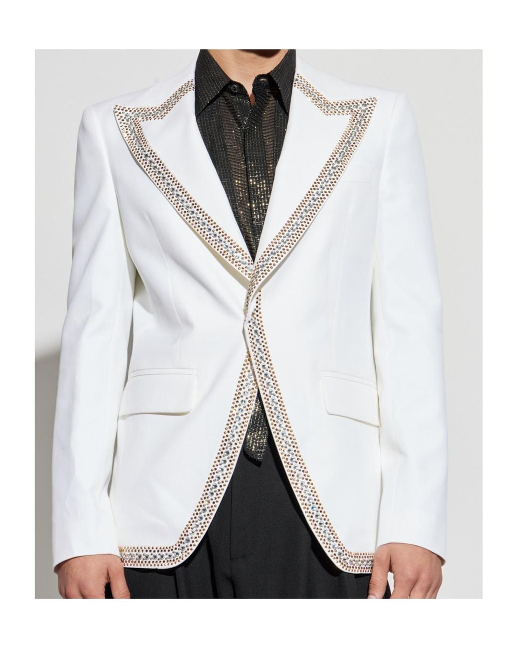 DSquared² White 70S Glam Blazer for men