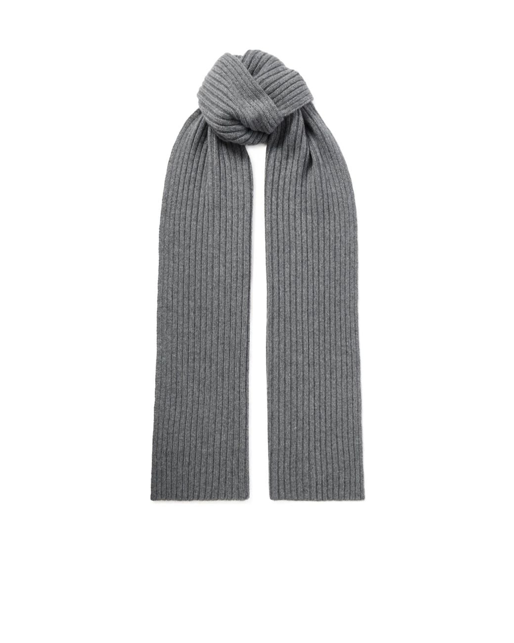 arch4 Gray Nancy Ribbed Cashmere Scarf