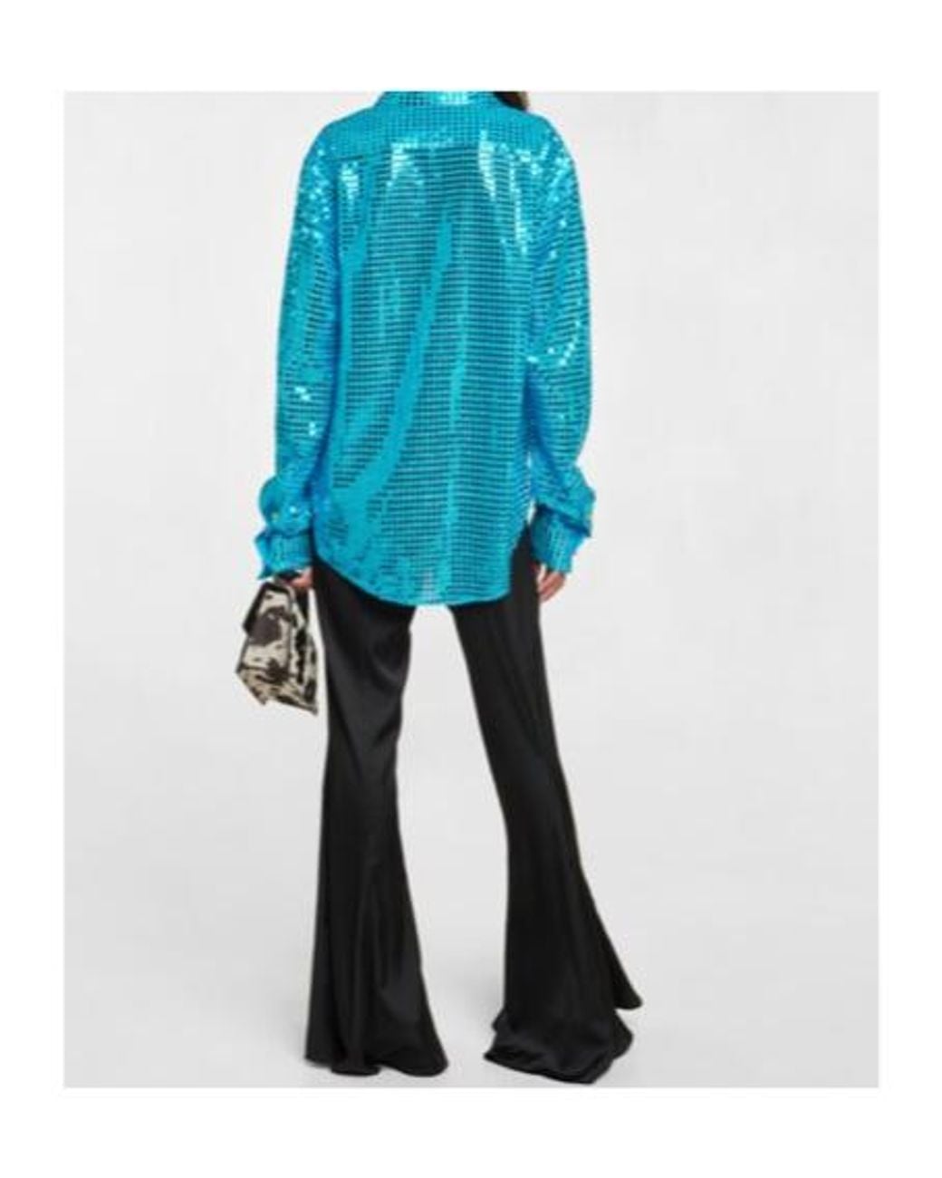 Acne Blue Sequined Shirt