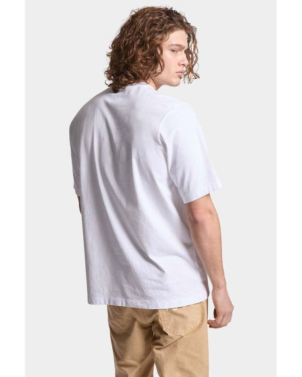 DSquared² White Icon Logo Printed Crewneck T-Shirt for men