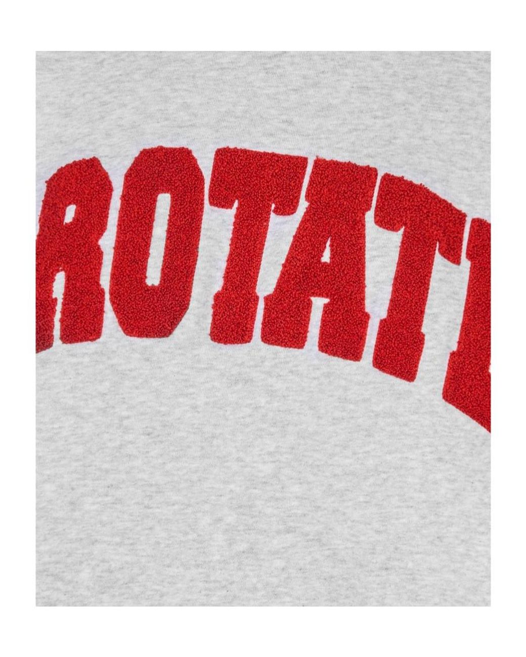 ROTATE BIRGER CHRISTENSEN Gray Logo-Appliqué Sweater