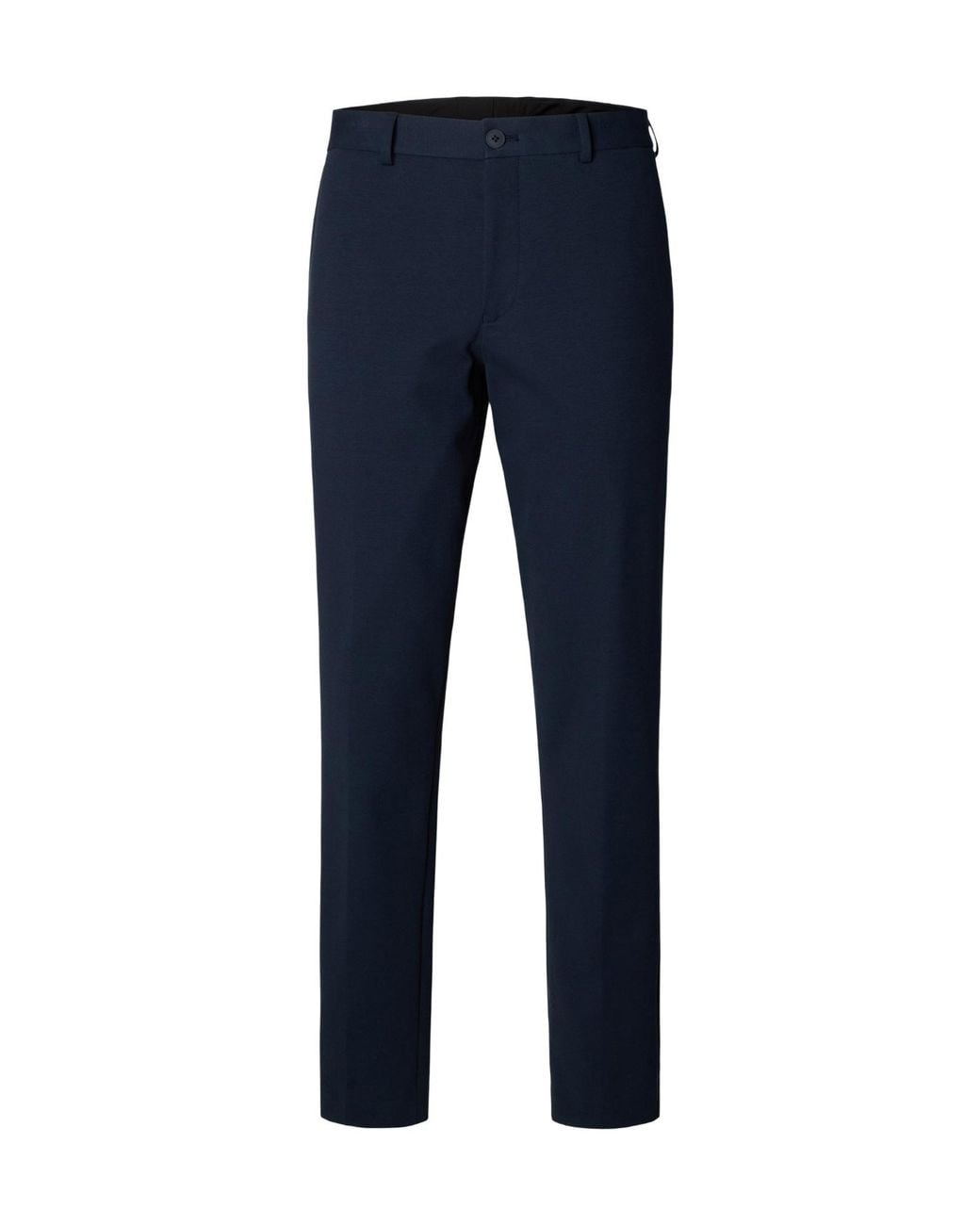 SELECTED Blue Slim-Fit Formal Trousers for men