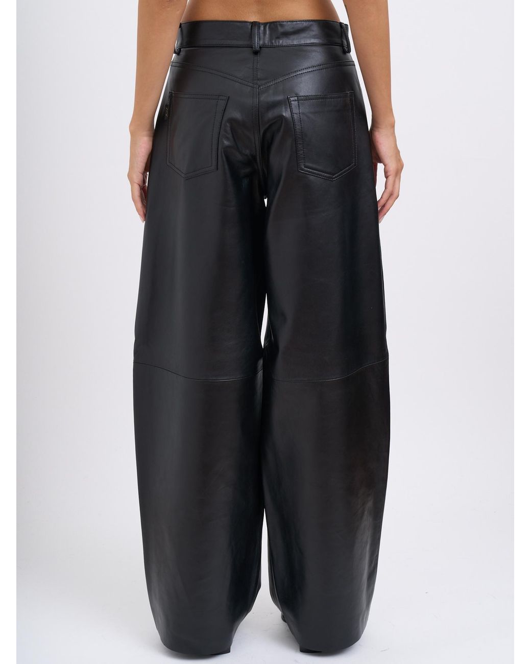 Haikure Black Wide-Leg Casual Pants
